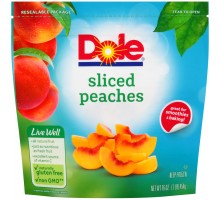 Dole Sliced Peaches 16 Oz Stand Up Bag