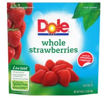 Dole Whole Strawberries 16 Oz Pouch