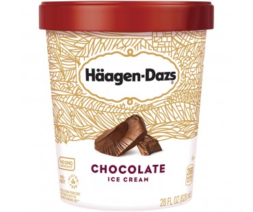 Haagen-Dazs Chocolate Ice Cream 28 Fl Oz Tub