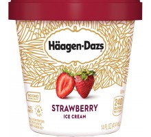 Haagen-Dazs Strawberry Ice Cream 14 Fl Oz Tub