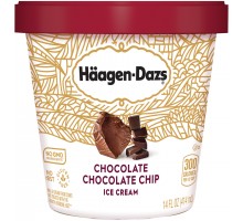 Haagen-Dazs Chocolate Chocolate Chip Ice Cream 14 Fl Oz Carton