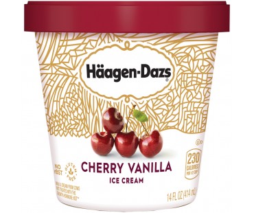 Haagen-Dazs Cherry Vanilla Ice Cream 14 Fl Oz Tub