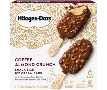 Haagen-Dazs Coffee Almond Crunch Ice Cream Bars Multi-Pack 11.1 Fl Oz Box