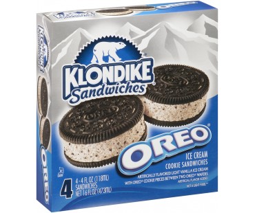 Klondike Oreo Ice Cream Cookie Sandwiches 16 Fl Oz Box