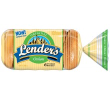 Lender's Onion 6 Ct Bagels 12 Oz Bag
