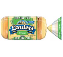 Lender's Onion 5 Ct Bagels 16.5 Oz Bag