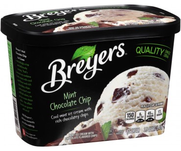 Breyers Mint Chocolate Chip Ice Cream 48 Fl Oz Tub Breyers Mint Chocolate Chip Ice Cream 48 Fl Oz Tub