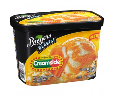 Breyers Blasts! The Original Brand Creamsicle Frozen Dairy Dessert 48 Fl Oz Tub