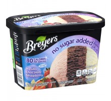 Breyers No Sugar Added Vanilla Chocolate Strawberry Frozen Dairy Dessert 48 Fl Oz Tub Breyers No Sugar Added Vanilla Chocolate Strawberry Frozen Dairy Dessert 48 Fl Oz Tub