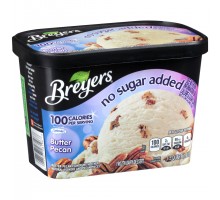 Breyers No Sugar Added Butter Pecan Frozen Dairy Dessert 48 Fl Oz Tub Breyers No Sugar Added Butter Pecan Frozen Dairy Dessert 48 Fl Oz Tub