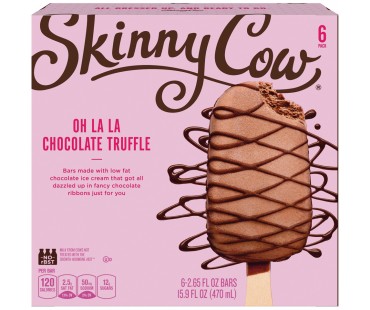 Skinny Cow Oh La La Chocolate Truffle Ice Cream Bars 15.9 Fl Oz Box