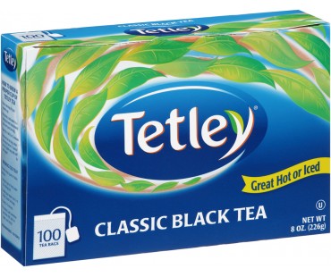 Tetley Classic Black Tea Bags 8 Oz Box