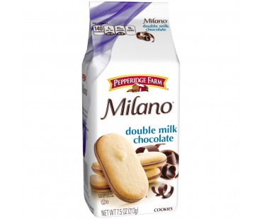 Pepperidge Farm Cookies Milano Double Milk Chocolate Cookies 7.5 Oz Stand Up Bag