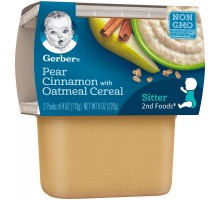 Gerber 2nd Foods Vitablocks Pears & Cinnamon With Oatmeal Baby Food 8 Oz Sleeve