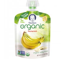 Gerber Organic 1st Foods Organic Bananas Baby Food 3.17 Oz Pouch