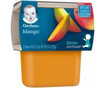 Gerber 2nd Foods Mango Baby Food 8 Oz Sleeve