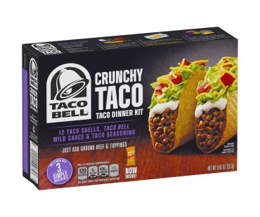 Taco Bell Crunchy Taco Dinner Kit 8.85 Oz Box