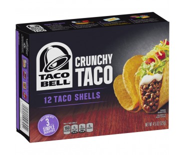 Taco Bell Crunchy Taco Shells 4.5 Oz Box
