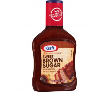 Kraft Barbecue Sauce Sweet Brown Sugar Barbecue Sauce & Dip 18 Oz Plastic Bottle