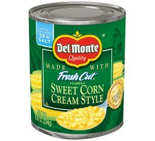 Del Monte Fresh Cut Golden Sweet Cream Style Corn 8.25 Oz Pull-Top Can