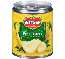 Del Monte Bartlett In Heavy Syrup Pear Halves 8.5 Oz Pull-Top Can