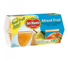 Del Monte Mixed Fruit Fruit Cups 1 Lb Sleeve
