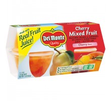 Del Monte Cherry Mixed Fruit Fruit Cups 1 Lb Sleeve
