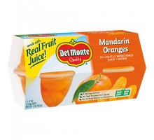 Del Monte In Lightly Sweetened Juice + Water Mandarin Oranges 16 Oz Pack