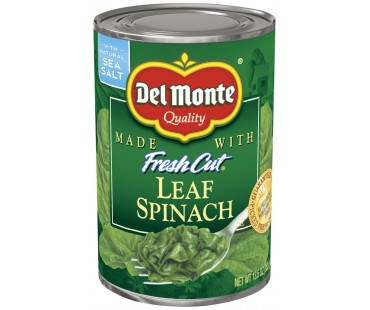 Del Monte Fresh Cut Leaf Spinach 13.5 Oz Pull-Top Can