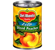 Del Monte Lite Sliced Yellow Cling In Extra Light Syrup Peaches 15 Oz Pull-Top Can