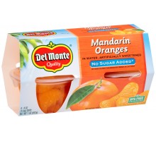 Del Monte No Sugar Added In Water Mandarin Oranges 1 Lb Sleeve
