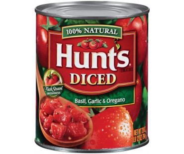 Hunt's Diced Basil Garlic & Oregano Tomatoes 28 Oz Can