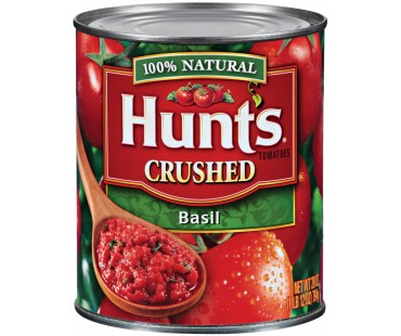 Hunt's Crushed Basil Tomatoes 28 Oz Can