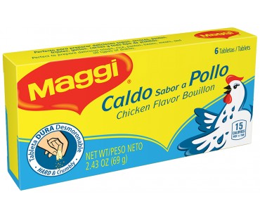 Maggi Chicken Flavor Bouillon Tablets 2.43 Oz Box