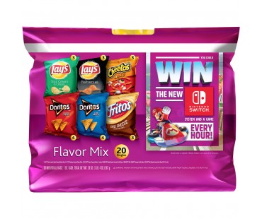 Frito Lay Flavor Mix Lay's, Cheetos, Doritos & Fritos Snack Variety Bag
