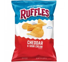 Ruffles Cheddar & Sour Cream Potato Chips 8.5 Oz Bag