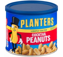 Planters Lightly Salted Cocktail Peanuts 12 Oz Canister
