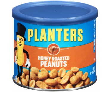 Planters Honey Roasted Peanuts 12 Oz Canister