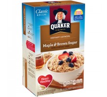 Quaker Oatmeal Instant Maple & Brown Sugar Oatmeal 15.1 Oz Box