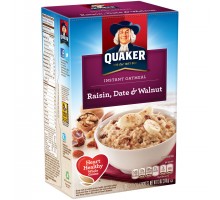 Quaker Oatmeal Instant Raisin, Date & Walnut Oatmeal 13 Oz Box