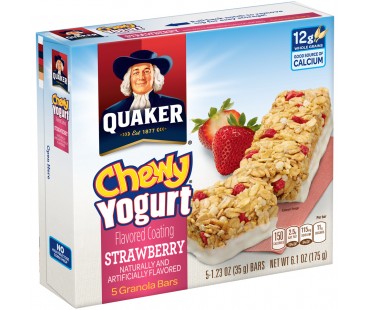 Quaker Chewy Chewy Yogurt Strawberry Granola Bars 6.1 Oz Box