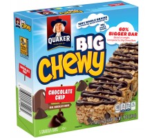 Quaker Chewy Big Chewy Chocolate Chip Granola Bars 7.4 Oz Box