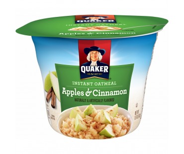 Quaker Oatmeal Instant Apple Cinnamon Oatmeal 1.51 Oz Cup