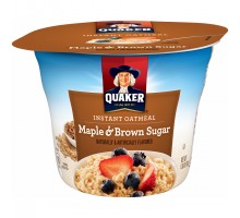 Quaker Oatmeal Maple Brown Sugar Instant Oatmeal 1.69 Oz Cup