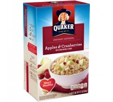 Quaker Oatmeal Apple & Cranberries Instant Oatmeal 12.1 Oz Box
