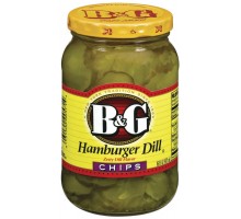 B&G Hamburger Dill Chips Pickles 16 Oz Jar