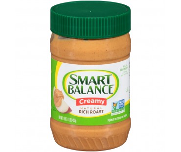 Smart Balance Rich Roast Creamy Peanut Butter 16 Oz Plastic Jar
