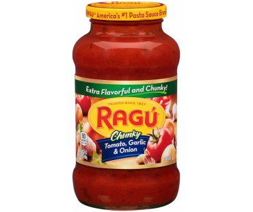 Ragu Chunky Tomato Garlic & Onion Pasta Sauce 24 Oz Jar
