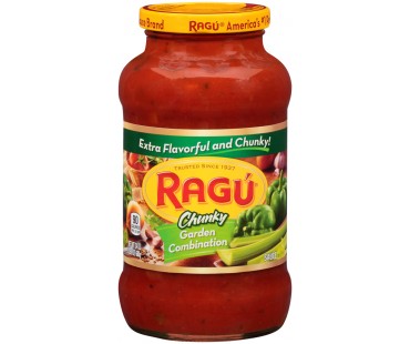 Ragu Chunky Garden Combination Pasta Sauce 24 Oz Jar