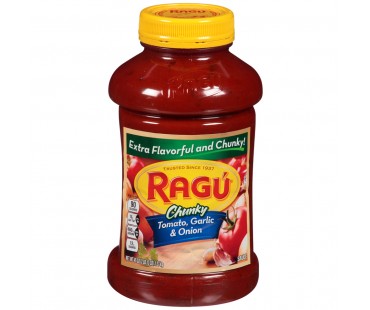 Ragu Chunky Tomato, Garlic & Onion Pasta Sauce 45 Oz Plastic Jar